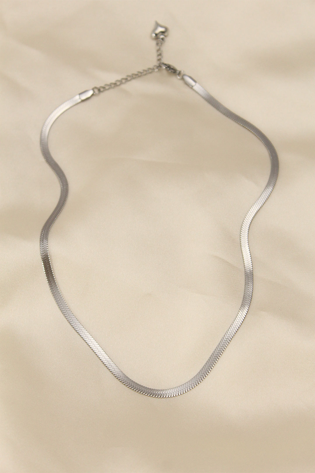 316L Çelik Silver Renk 45 cm İtalyan Zincir Model Kadın Kolye — Chrysa by RK Kolye