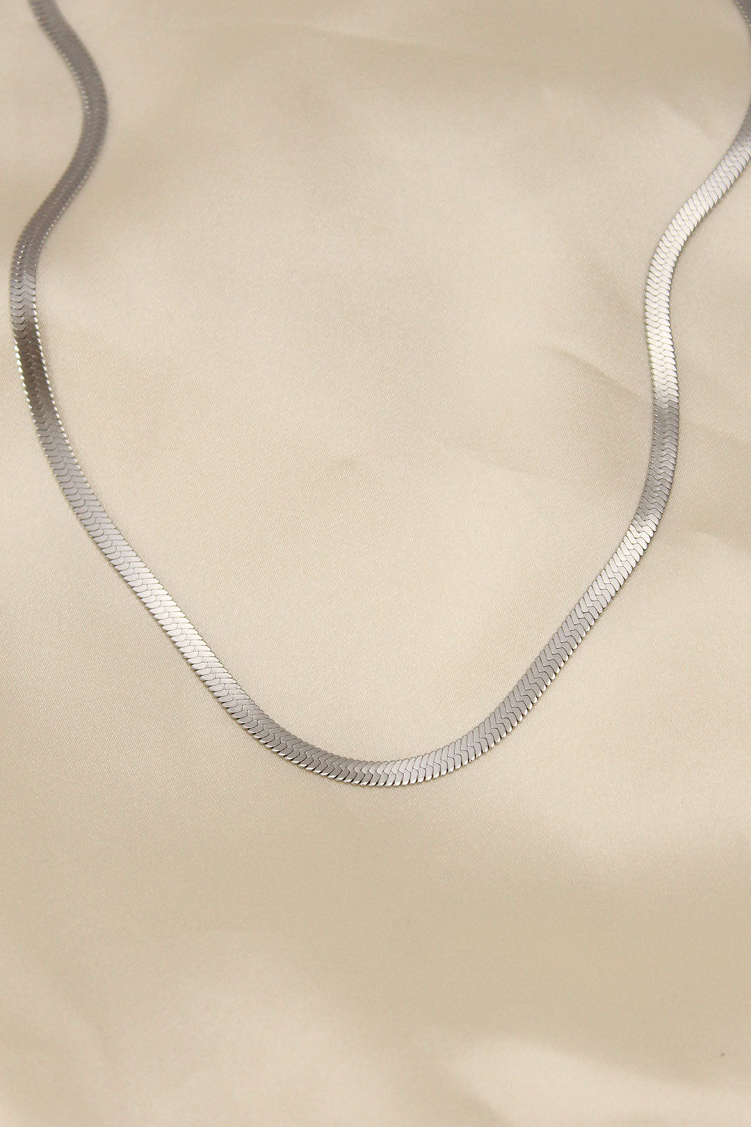 316L Çelik Silver Renk 45 cm İtalyan Zincir Model Kadın Kolye — Chrysa by RK Kolye
